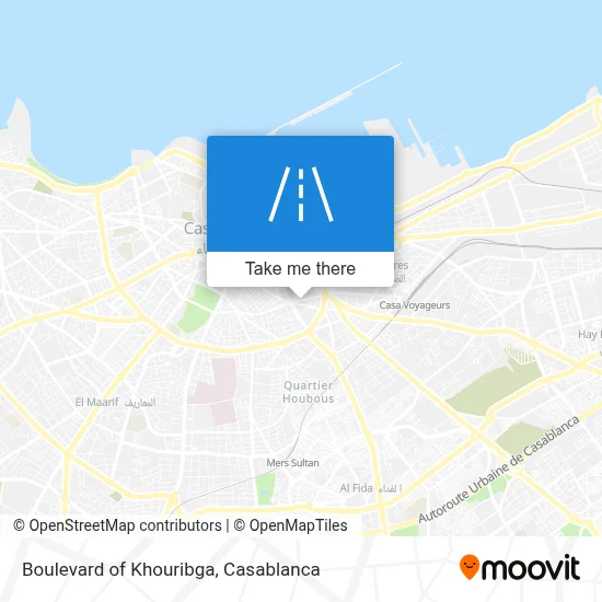 Boulevard of Khouribga map