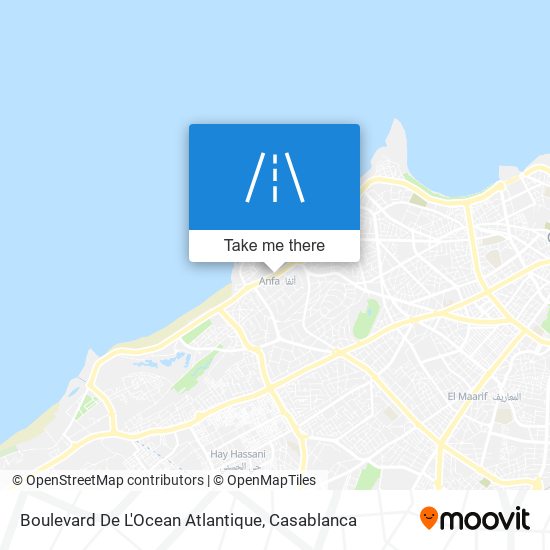 Boulevard De L'Ocean Atlantique map