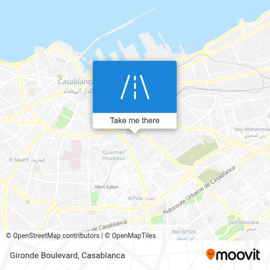 Gironde Boulevard map