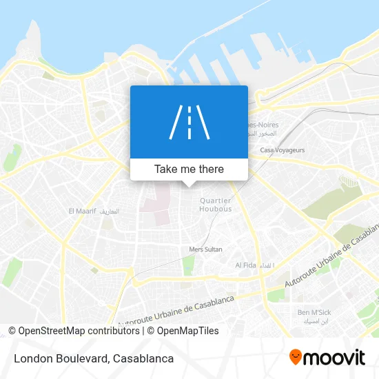 London Boulevard map