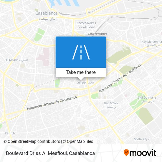 Boulevard Driss Al Mesfioui map
