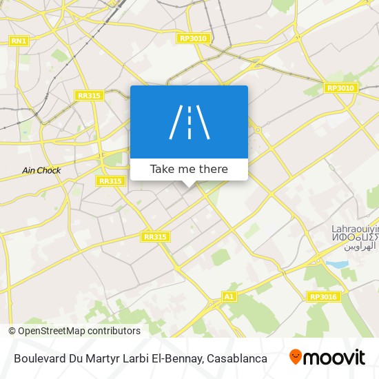 Boulevard Du Martyr Larbi El-Bennay map