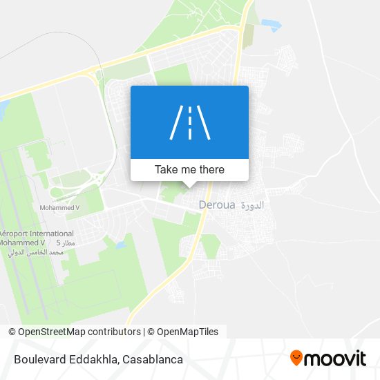 Boulevard Eddakhla map