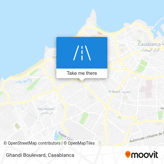 Ghandi Boulevard map