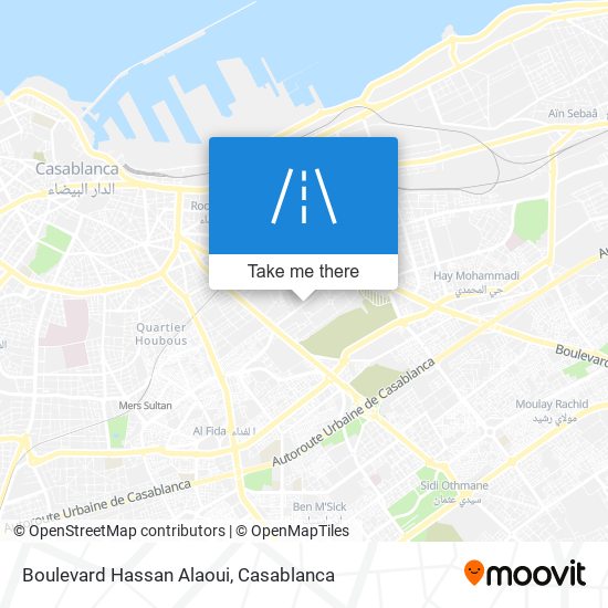Boulevard Hassan Alaoui map