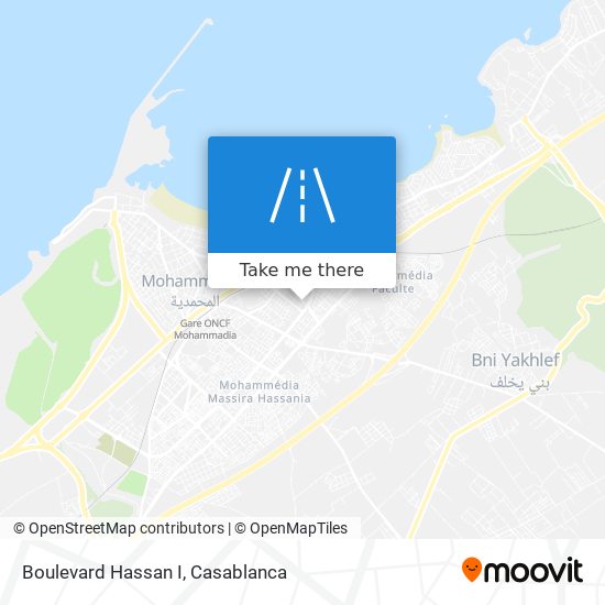 Boulevard Hassan I map