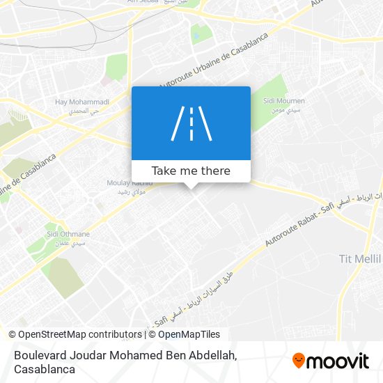 Boulevard Joudar Mohamed Ben Abdellah map