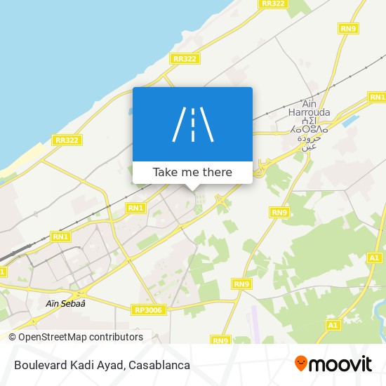 Boulevard Kadi Ayad map