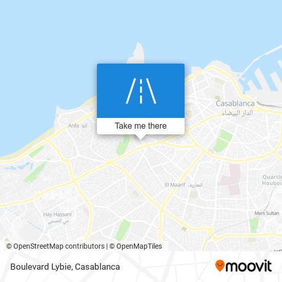 Boulevard Lybie map