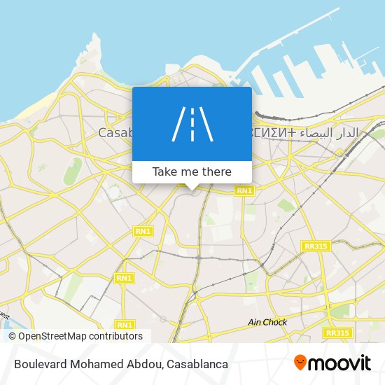 Boulevard Mohamed Abdou map