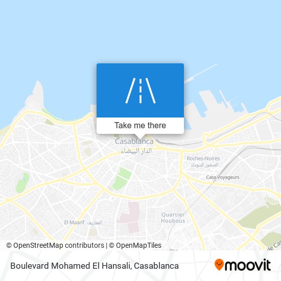 Boulevard Mohamed El Hansali plan