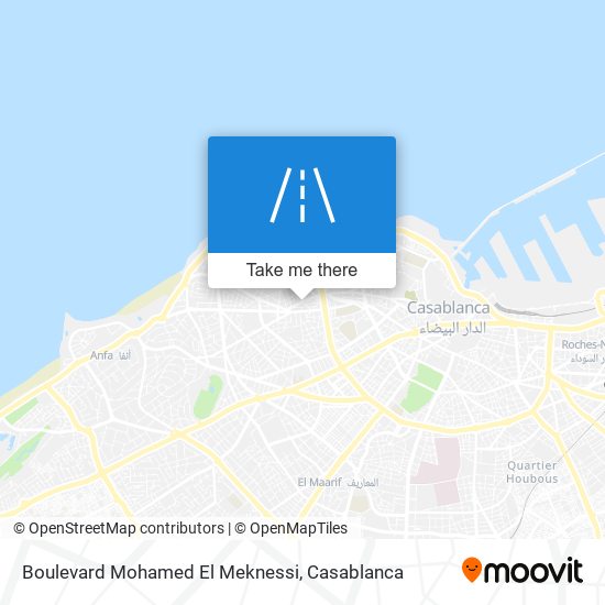 Boulevard Mohamed El Meknessi plan