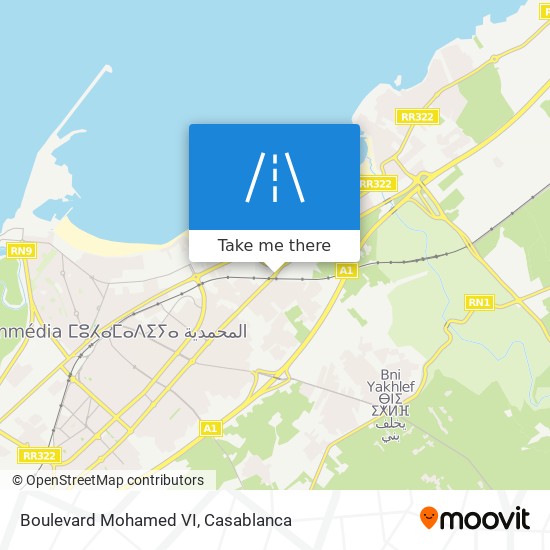 Boulevard Mohamed VI map