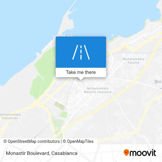 Monastir Boulevard map