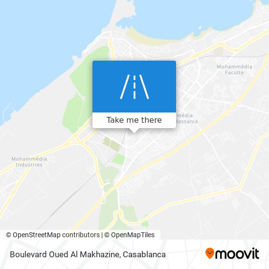 Boulevard Oued Al Makhazine map