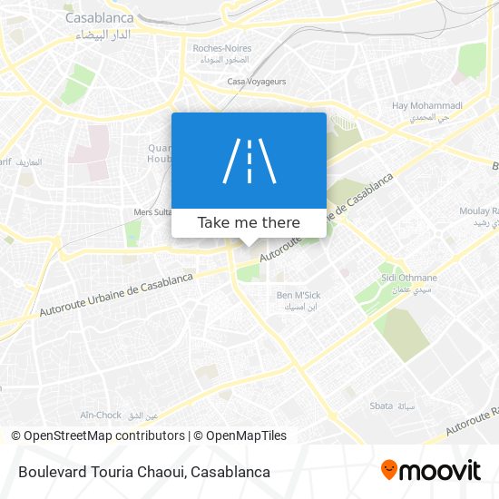 Boulevard Touria Chaoui map