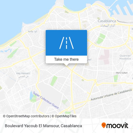 Boulevard Yacoub El Mansour map