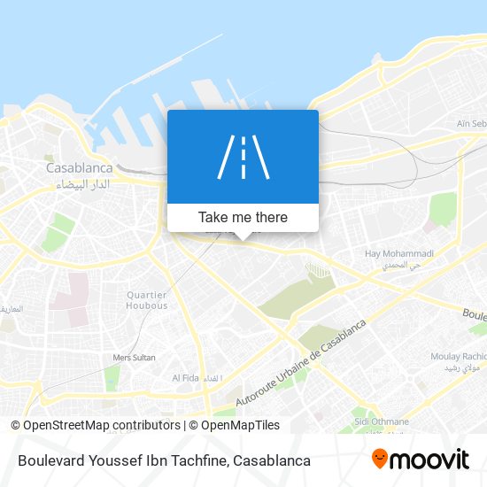 Boulevard Youssef Ibn Tachfine map