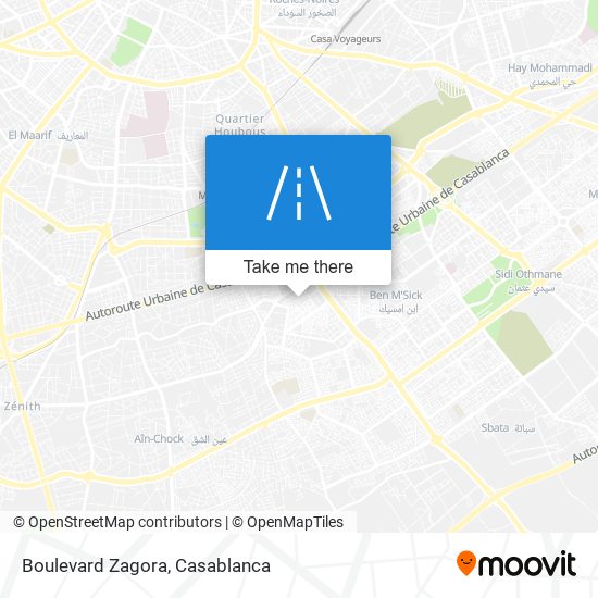Boulevard Zagora map