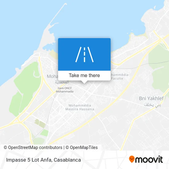 Impasse 5 Lot Anfa map