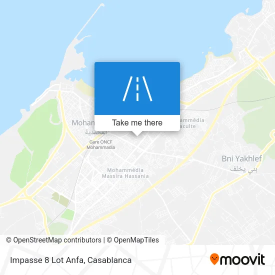 Impasse 8 Lot Anfa map