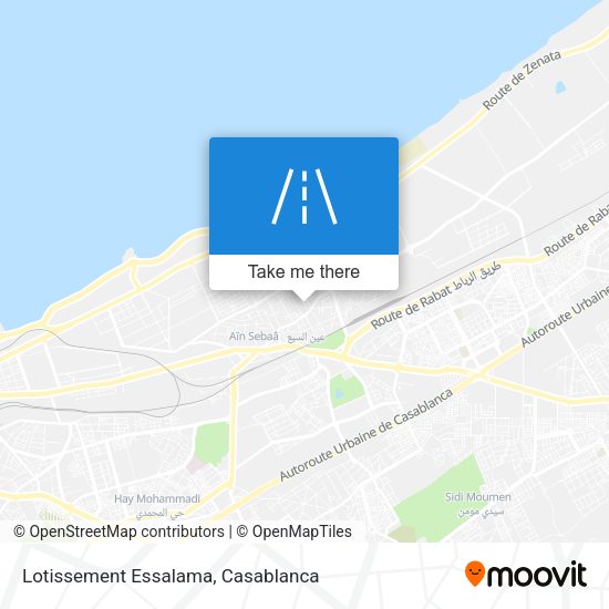 Lotissement Essalama map