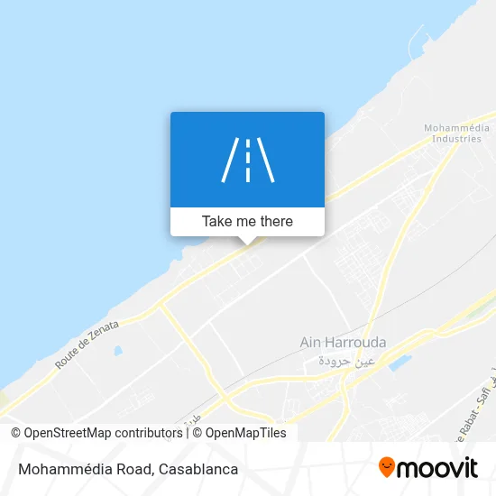 Route De Mohammédia map
