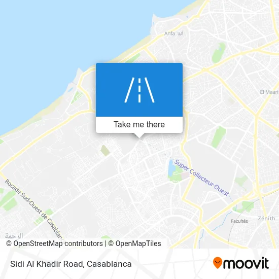 Sidi Al Khadir Road map