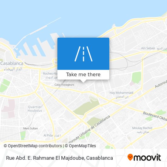 Rue Abd. E. Rahmane El Majdoube map