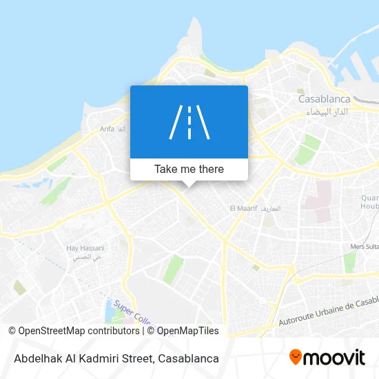 Abdelhak Al Kadmiri Street map