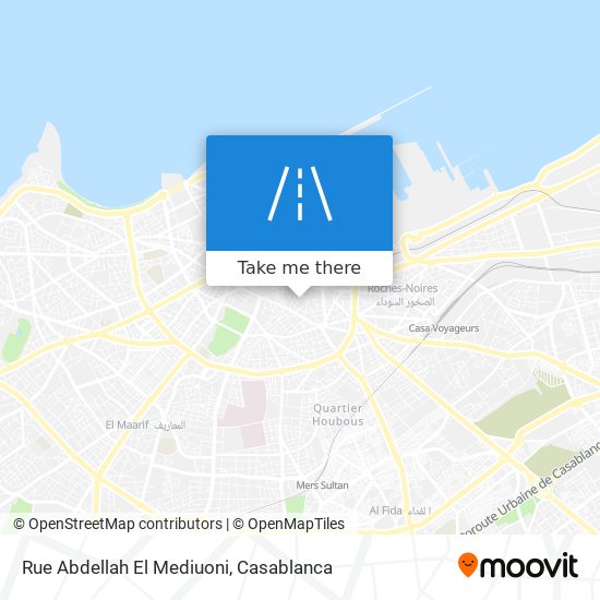 Rue Abdellah El Mediuoni map