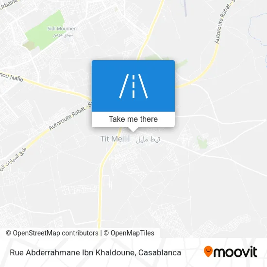 Rue Abderrahmane Ibn Khaldoune map