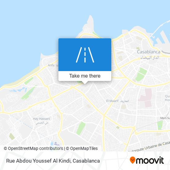 Rue Abdou Youssef Al Kindi map