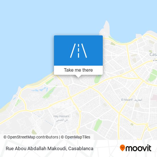 Rue Abou Abdallah Makoudi plan