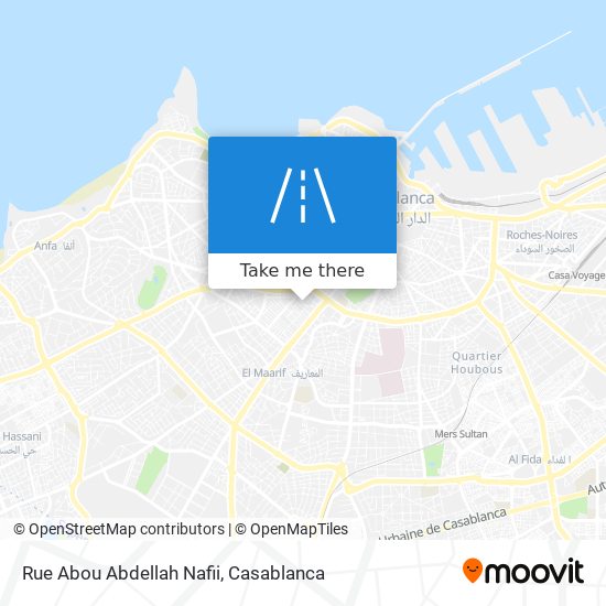 Rue Abou Abdellah Nafii map