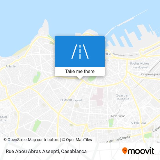 Rue Abou Abras Assepti map