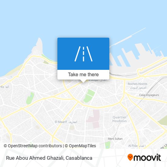 Rue Abou Ahmed Ghazali map