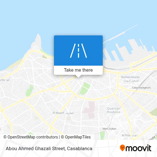 Abou Ahmed Ghazali Street map
