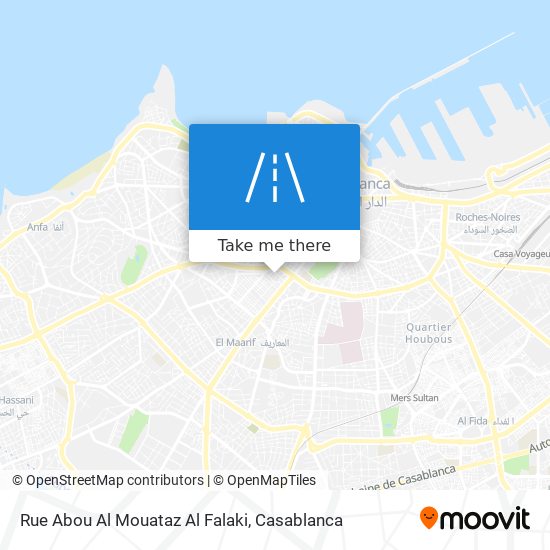 Rue Abou Al Mouataz Al Falaki map