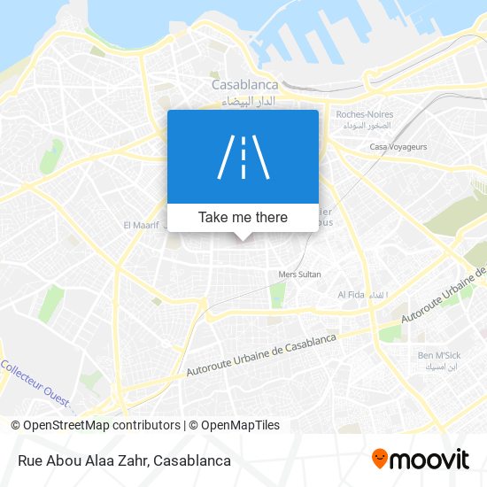 Rue Abou Alaa Zahr map