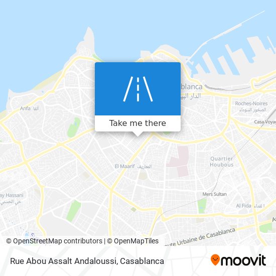 Rue Abou Assalt Andaloussi map