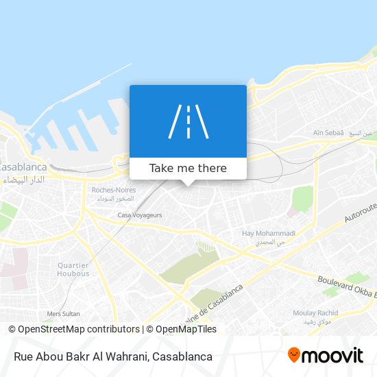 Rue Abou Bakr Al Wahrani map
