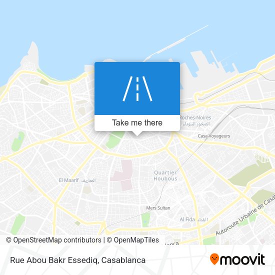 Rue Abou Bakr Essediq map