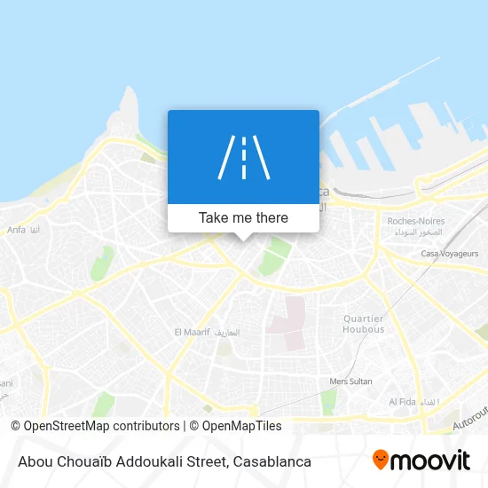 Abou Chouaïb Addoukali Street map