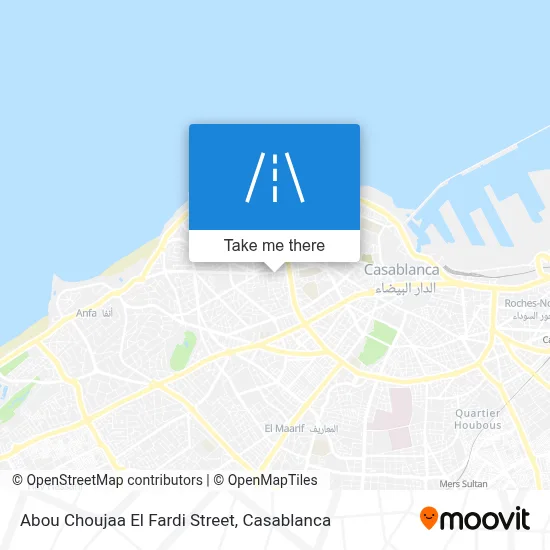Abou Choujaa El Fardi Street map