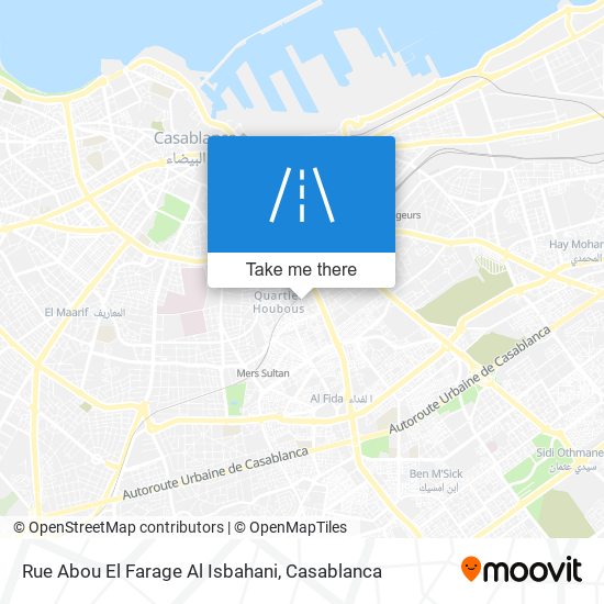 Rue Abou El Farage Al Isbahani map