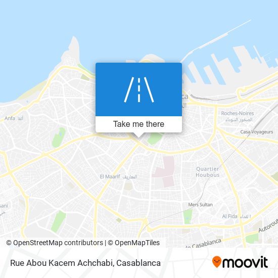 Rue Abou Kacem Achchabi map