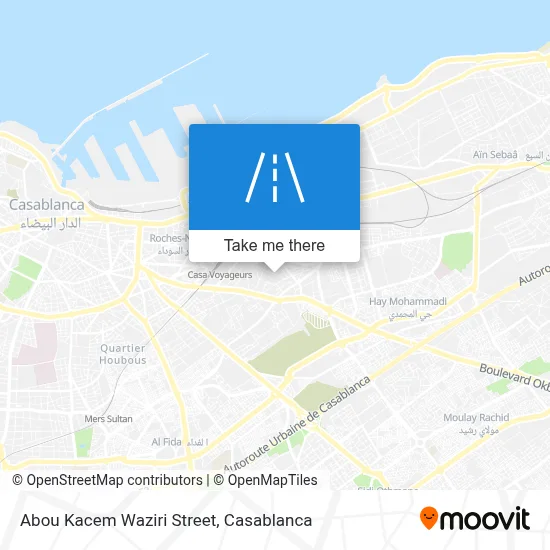 Rue Abou Kacem Waziri map