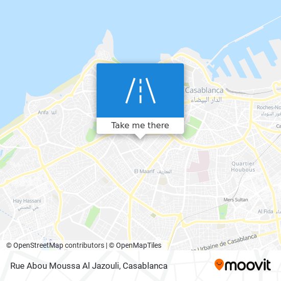 Rue Abou Moussa Al Jazouli map