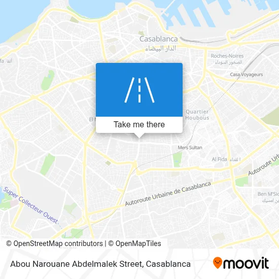 Rue Abou Narouane Abdelmalek map